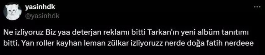 Kızılcık Şerbeti'nde yapılan Tarkan'ın albüm reklamı tepki çekti!