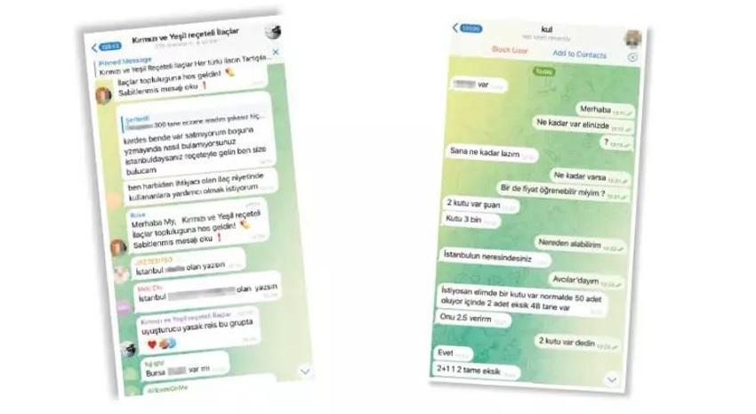 Eczanede 92 TL, Telegram'da 3000 TL! Kırmızı ve yeşil reçeteli ilaçlar sanal borsada!