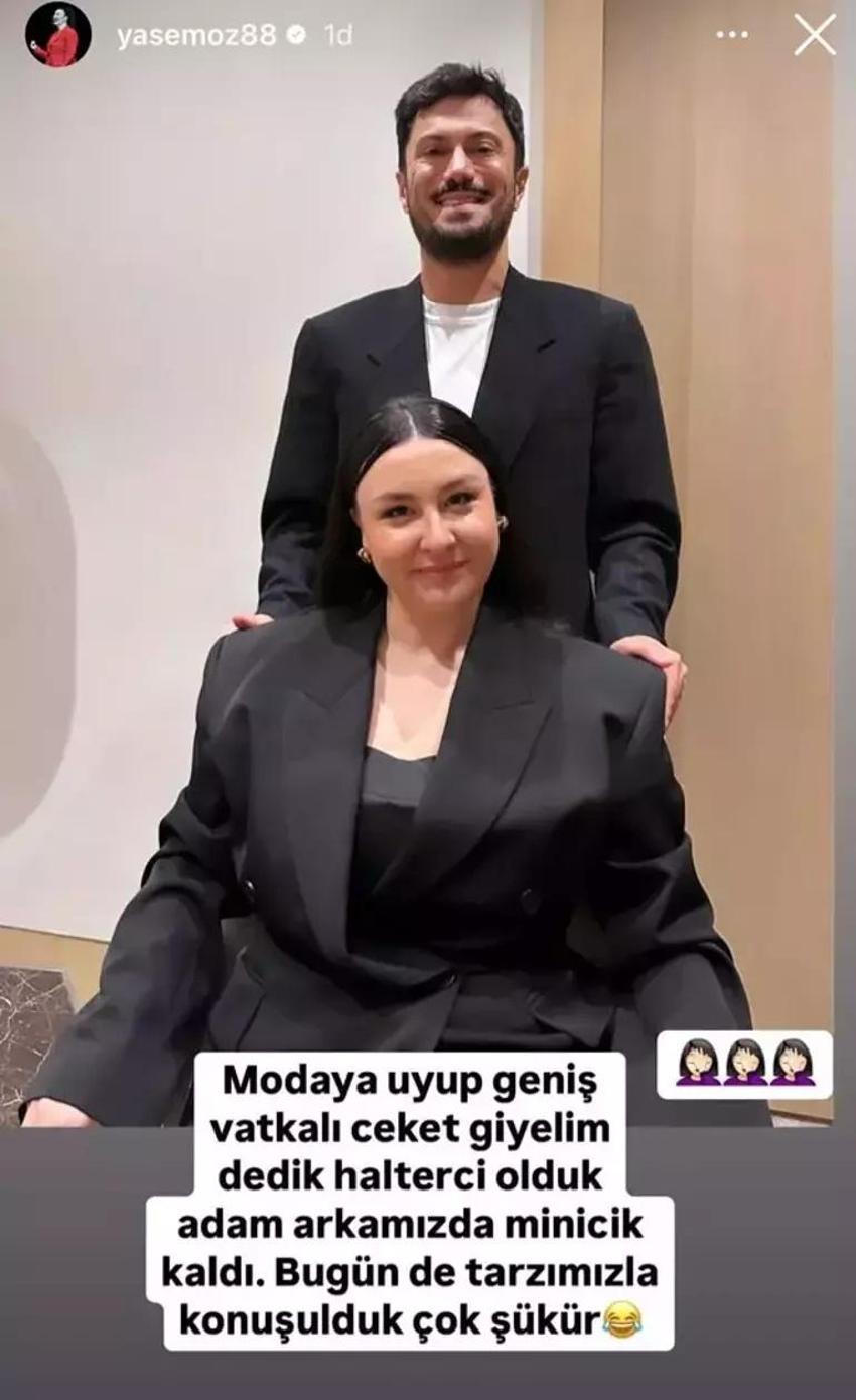 Vatkalı ceket giyen Yasemin Sakallıoğlu not düştü!