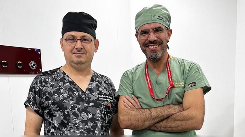 Trabzon'da karın ağrısı şikayetiyle doktora giden adamın karnında tümör bulundu