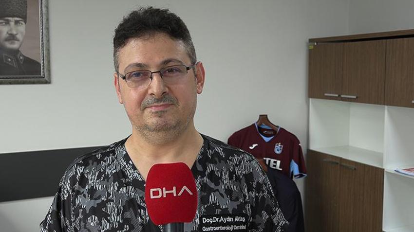 Trabzon'da karın ağrısı şikayetiyle doktora giden adamın karnında tümör bulundu