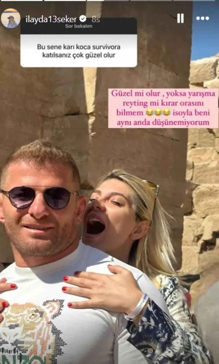 İsmail Balaban'ın eşi İlayda Şeker Survivor yorumuna yanıt o mesajla yanıt verdi