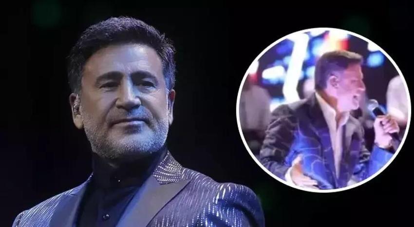 İzzet Yıldızhan az daha yanıyordu! Sahnede zor anlar..