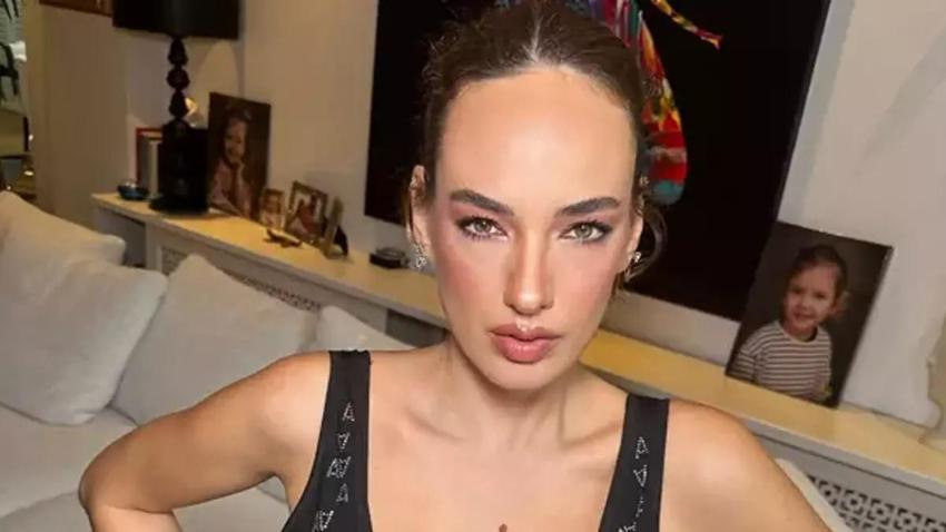 Seda Bakan deri elbisesi ile galaya damga vurdu! Poz verirken müsaade istedi!