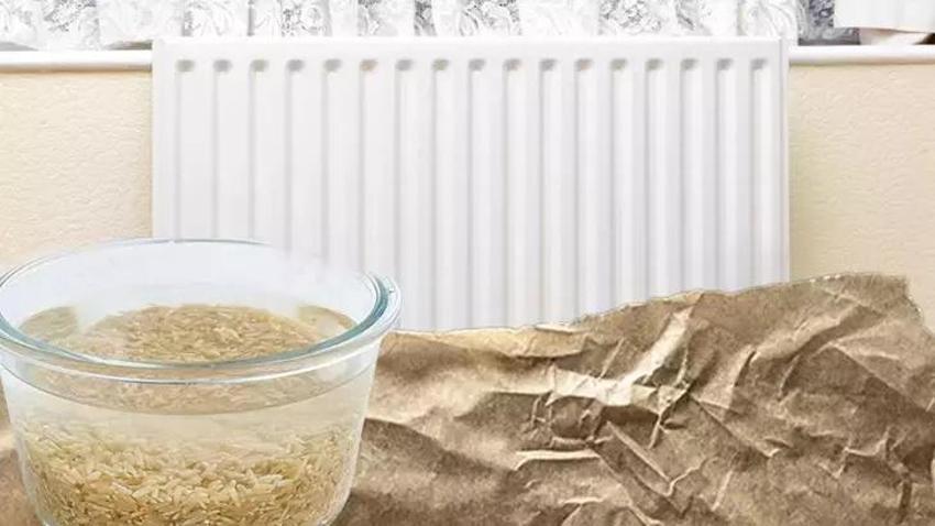 Kalorifer peteklerinden güzel koku yayılıyor! İşin sırrı yağlı kağıt ve pirinç