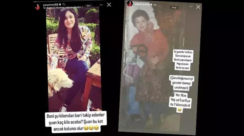 Yasemin Sakallıoğlu geçmişe götürdü! Kilosuyla dalga geçti
