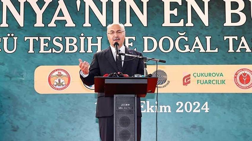 Adana'da doğal taş ve tespih fuarına rekor katılım