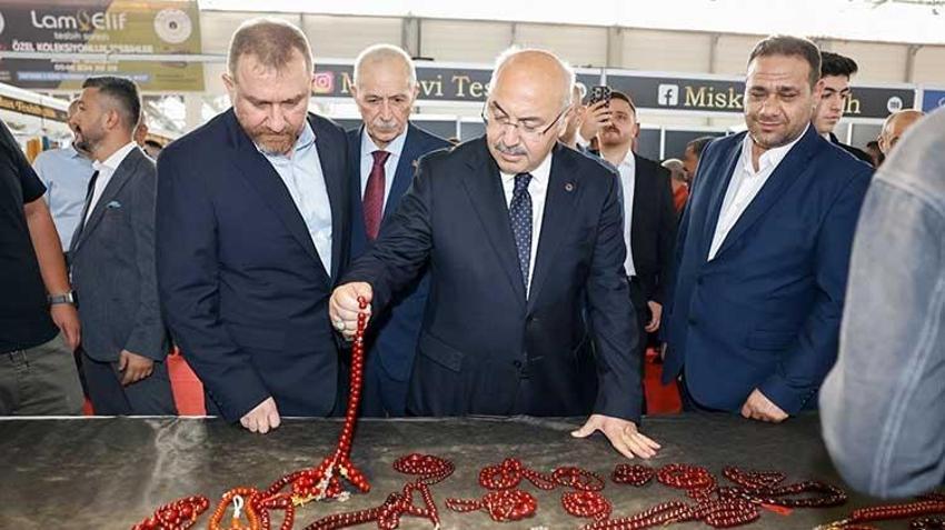 Adana'da doğal taş ve tespih fuarına rekor katılım