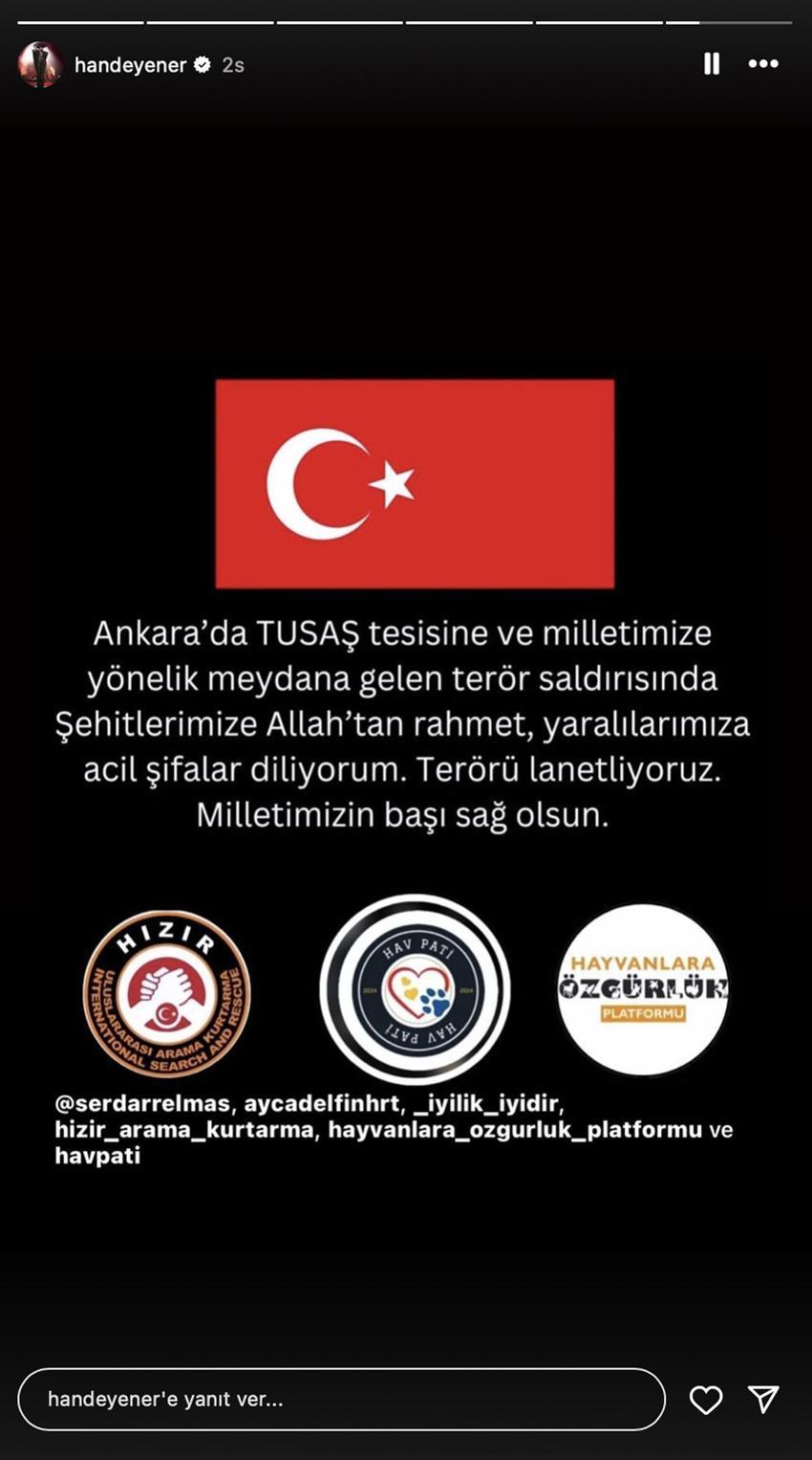 Ünlü isimlerden Ankara'daki saldırıya tepki! 'Teröre lanet olsun'