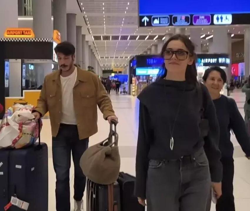 Hafsanur Sancaktutan Cannes dönüşü sevgilisi Kubilay Akayı yalnız bırakmadı