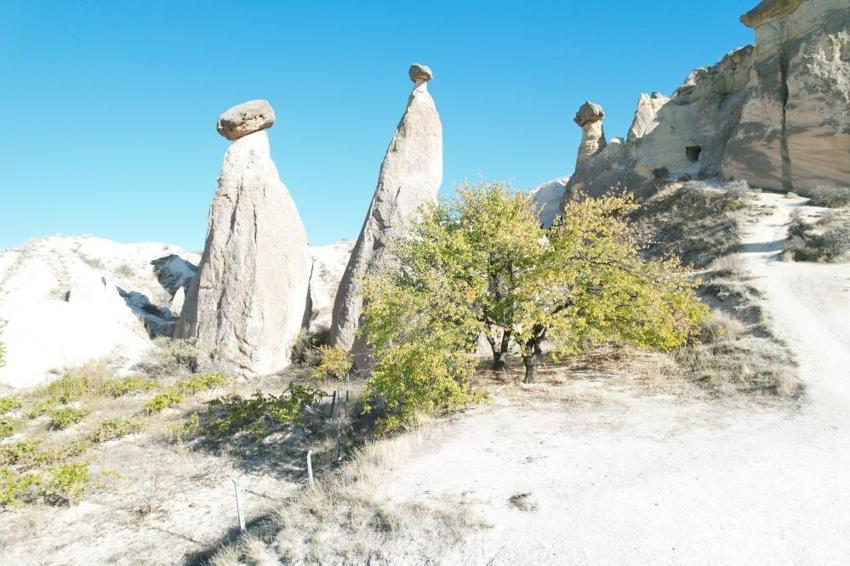 Kapadokya'da sonbahar manzarası: Sonbahar renkleri ziyaretçileri karşılıyor