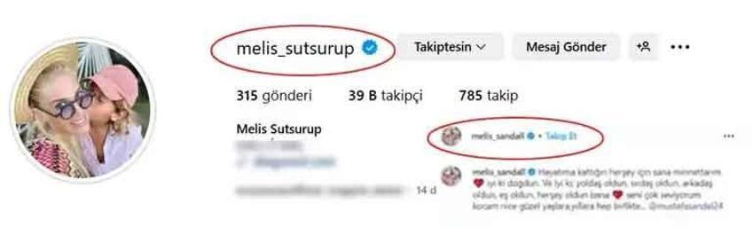 Mustafa Sandal - Melis Sütşurup arasında kriz! Paylaşımlar silindi