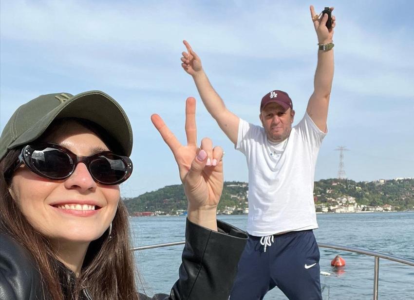 Meriç Aral ile Serkan Keskin'den bir doğru bir yanlış! Kask takmadan doktora koştu