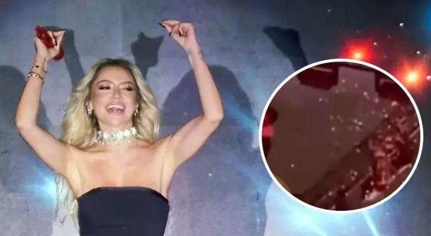 Hadise konserinde yangın! Apar topar terk ettiler