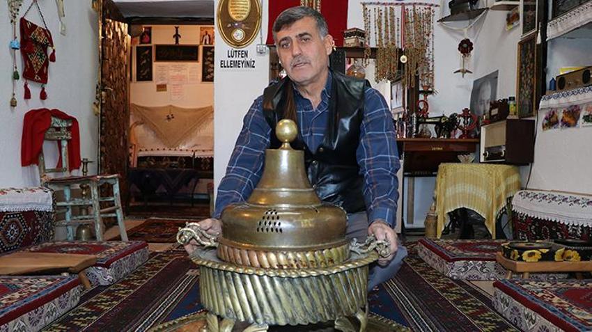 Niğde'de antika tutkunu karı koca 35 şehir şehir gezerek eski eşyaları topladı
