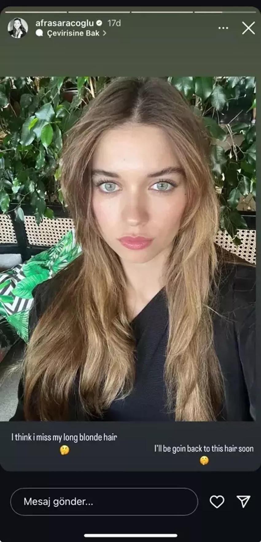 Afra Saraçoğlu'nun imaj pişmanlığı! Yakında döneceğini açıkladı