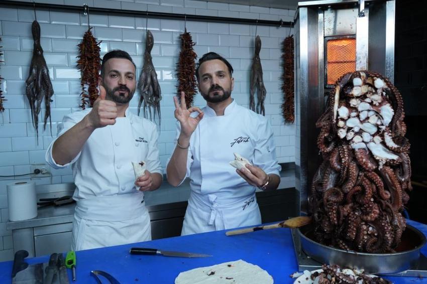 Ankara'da yapılmayanı yaptılar! Bu lezzet bir başka: Ahtapot döner