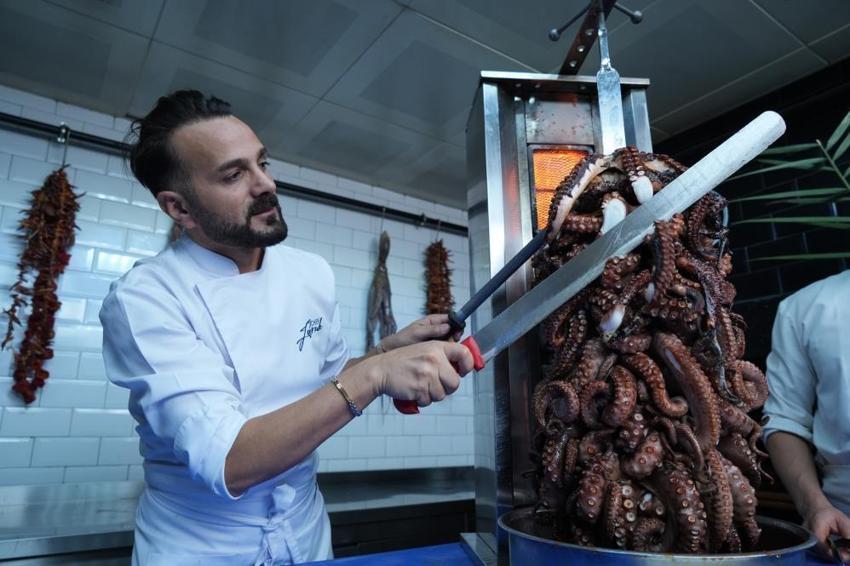 Ankara'da yapılmayanı yaptılar! Bu lezzet bir başka: Ahtapot döner