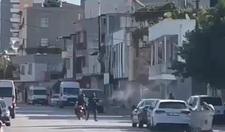 Adana'da inşaat firmasına haraç saldırısı kamerada! Yakalanan 6 kişinden 5'i çıkarıldığı mahkemece tutuklandı