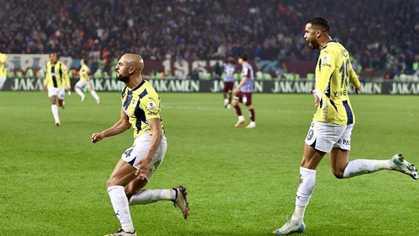 Fenerbahçe, Trabzon'da gol düellosundan galip çıktı