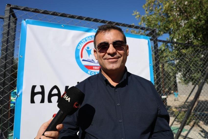Sosyal medyada gördüler geri dönüşümden dev oyuncaklar yaptılar: Okul bahçesinde dev langırt!