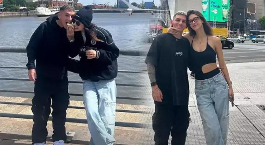 Devrim Özkan ve Lucas Torreira'dan tatil kaçamağı