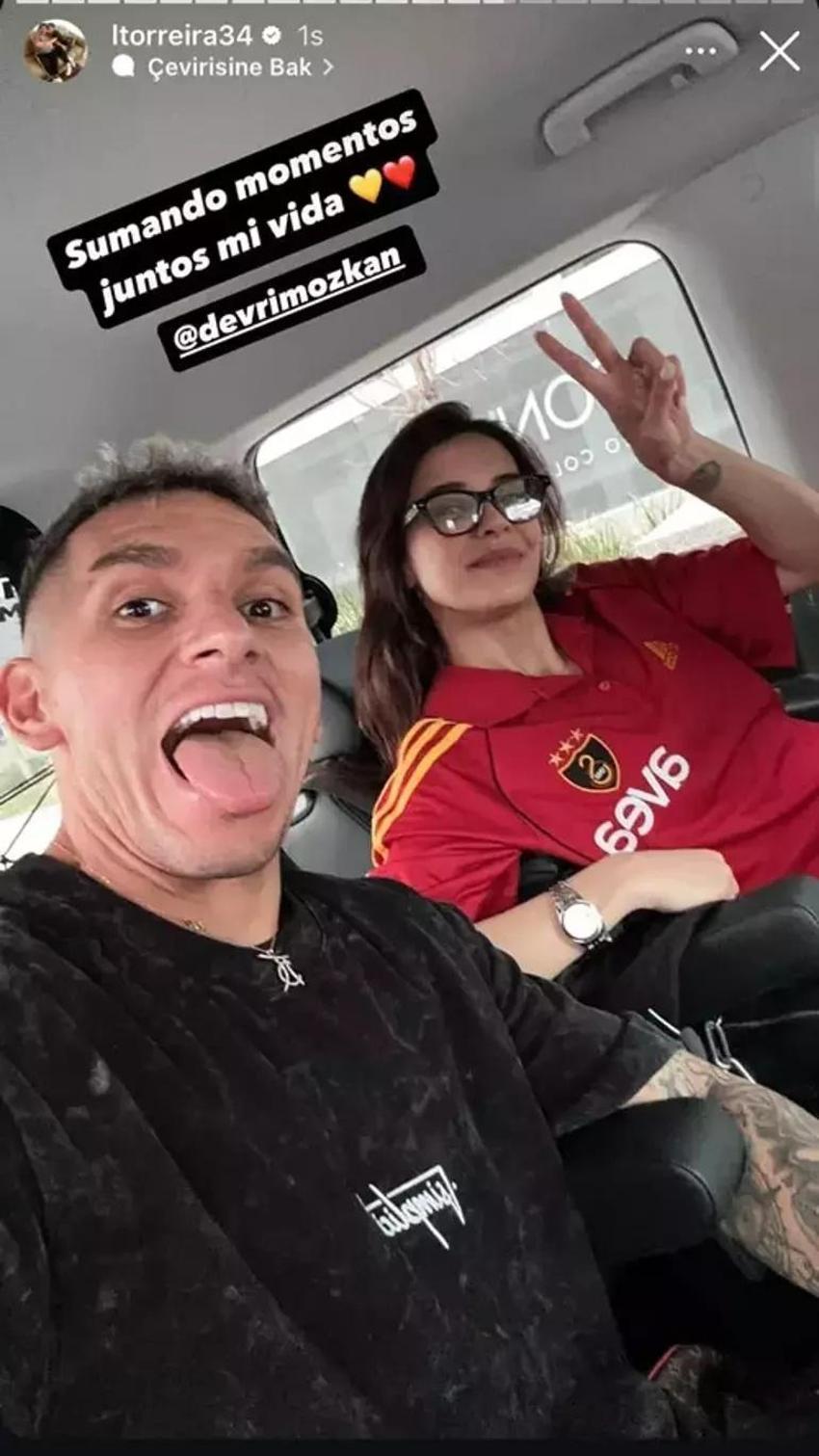 Devrim Özkan ve Lucas Torreira'dan tatil kaçamağı