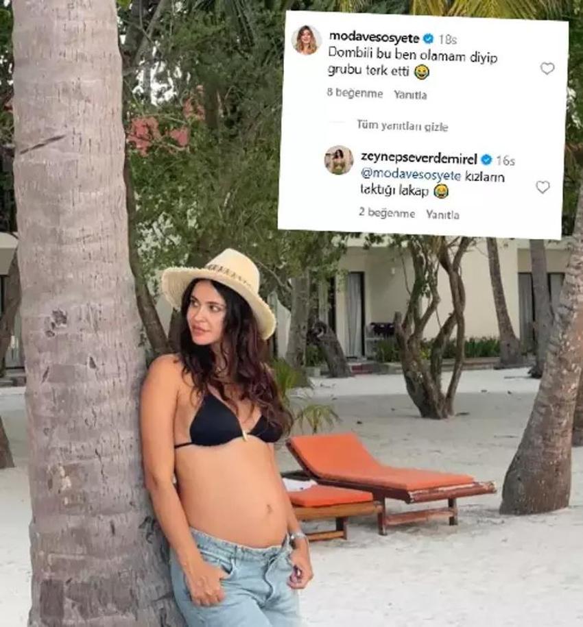 Zeynep Sever Demirel Maldivler tatilinden paylaştı: 'Dombili' lakabını takanlar belli oldu