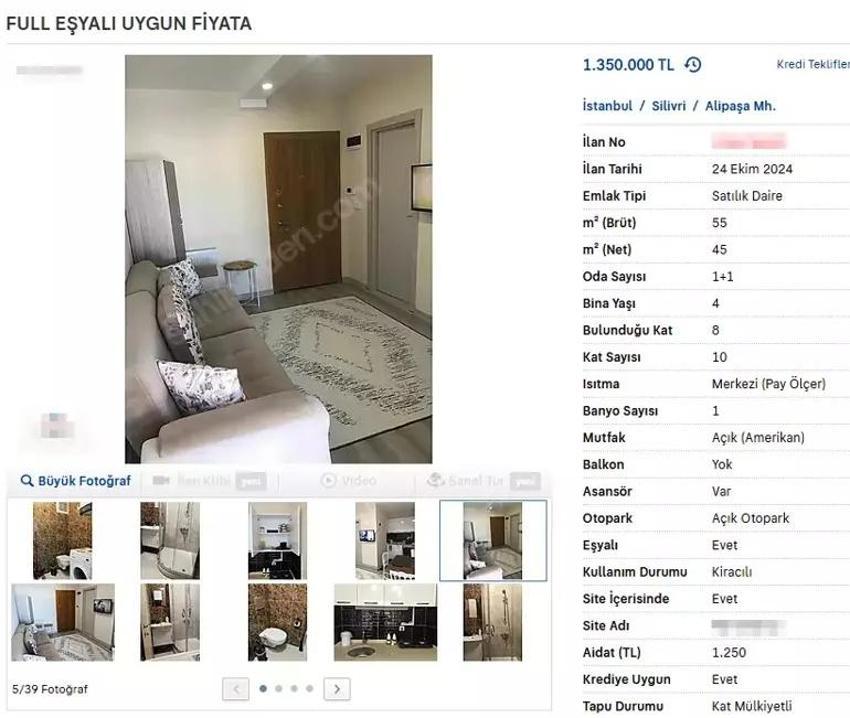 1.5 milyon liraya yüzlerce 1+1 konut satışa çıktı! Kira getirisi amortisman süresini kısaltıyor
