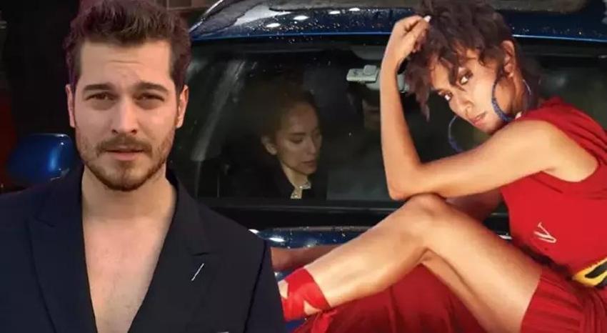 Duygu Sarışın Çağatay Ulusoy sorusunu duyunca hızlıca uzaklaştı