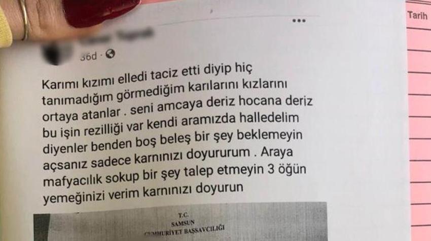 Samsun'da genç kızın peşine takılan evli adam 3 yıldır her yerden rahatsız ediyor