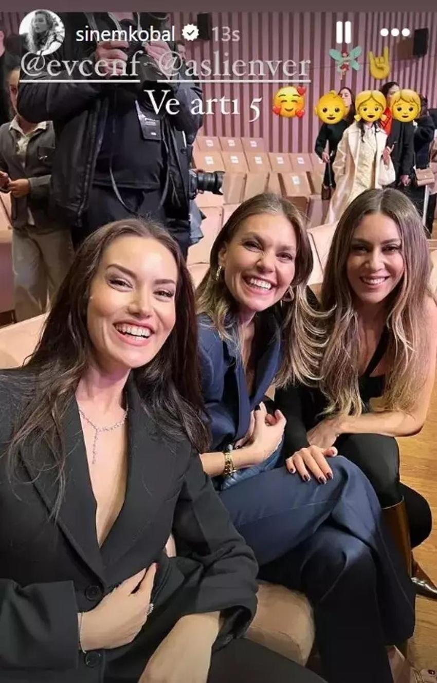 Yıllar sonra aynı karede! Aslı Enver, Fahriye Evcen ve Sinem Kobal bir araya geldi