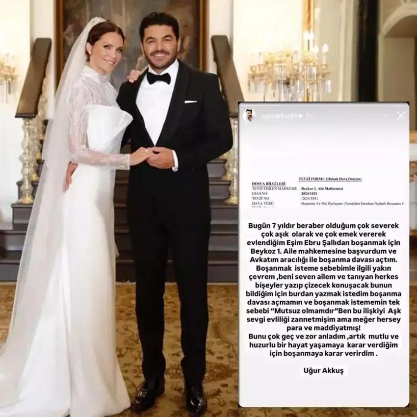 'Meğer her şey para ve maddiyatmış' demişti! Uğur Akkuş'tan şaşırtan boşanma paylaşımı