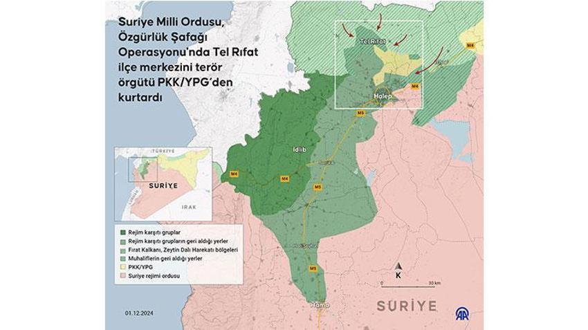 Suriye'de son dakika gelişmesi! SMO birlikleri Tel Rıfat'ı PKK/YPG'nin elinden kurtardı ve ilerleyişini sürdürdü 