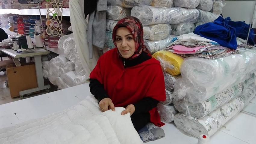 Yozgat'ta annesinden öğrendiği yorgancılığı mesleğe dönüştürdü