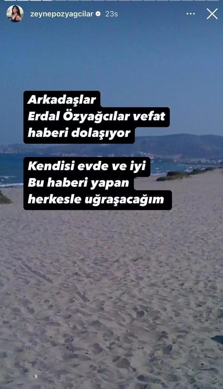 Erdal Özyağcılar 'vefat' haberlerine kızından tepki! 
