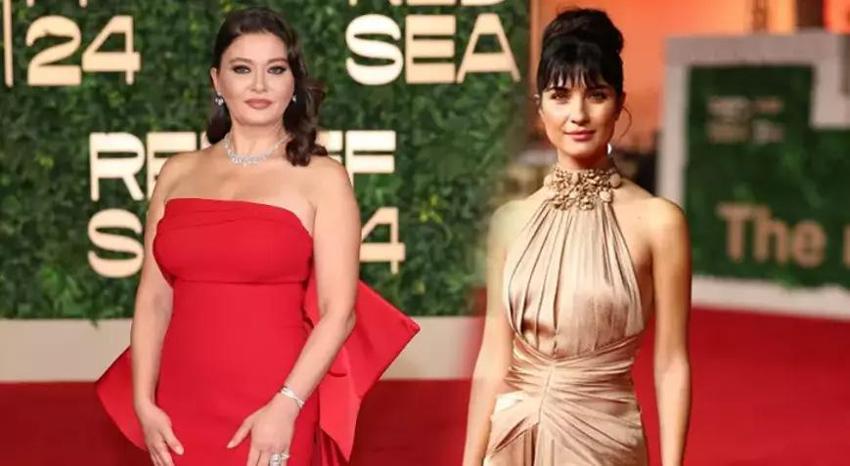 Dünyaca ünlü isimlerin katıldığı festival! Nurgül Yeşilçay kırmızı elbisesiyle dikkatleri üzerine çekti