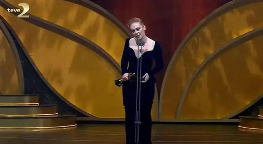 Demet Evgar En İyi Kadın Oyuncu Ödülü'nü aldı! Konuşması gündemde