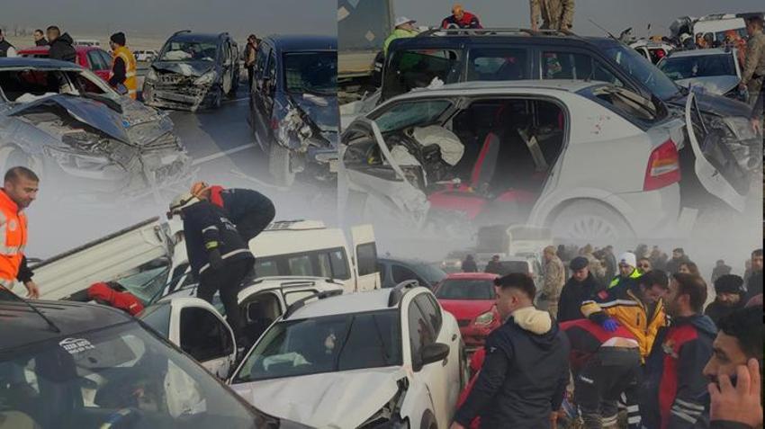 Van'da onlarca araç birbirine girdi! Resmen facia, ölü ve yaralılar var