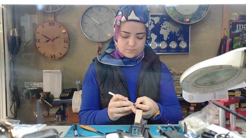 Türkiye'de bu işi yapan 5 kadından birisi oldu! Mesleği babadan miras kaldı