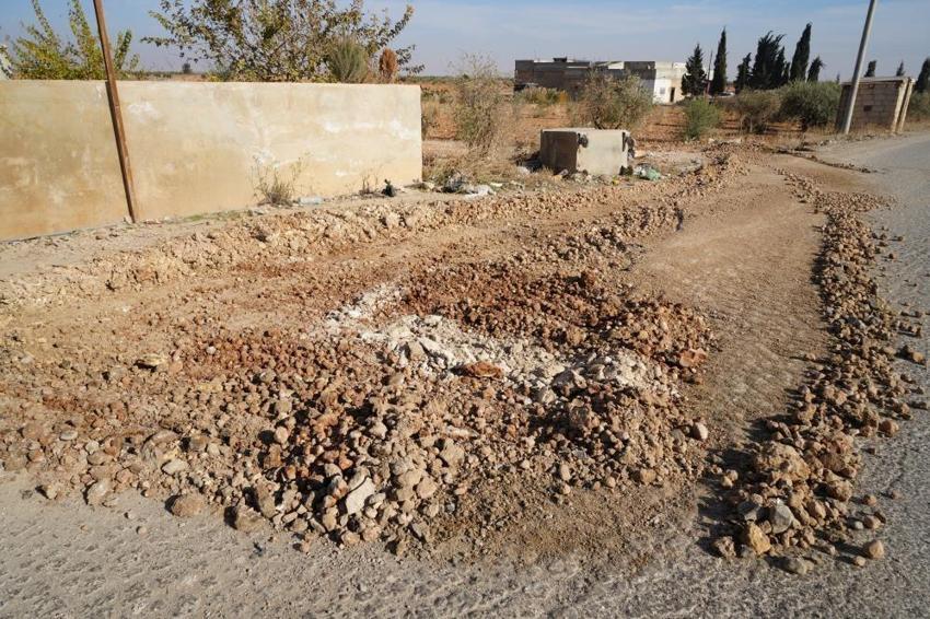 Münbiç'e giden yollar asfaltlanıyor! Eve dönüş için hazırlıklar devam ediyor
