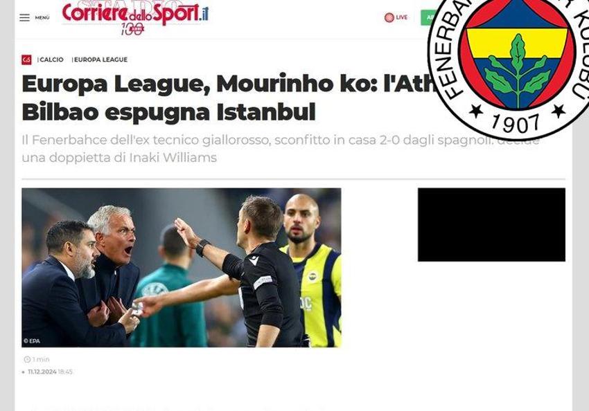 2-0 sonrası 'Fenerbahçe'de işler iyi gitmiyor' deyip Mourinho'nun kovulacağını yazdılar