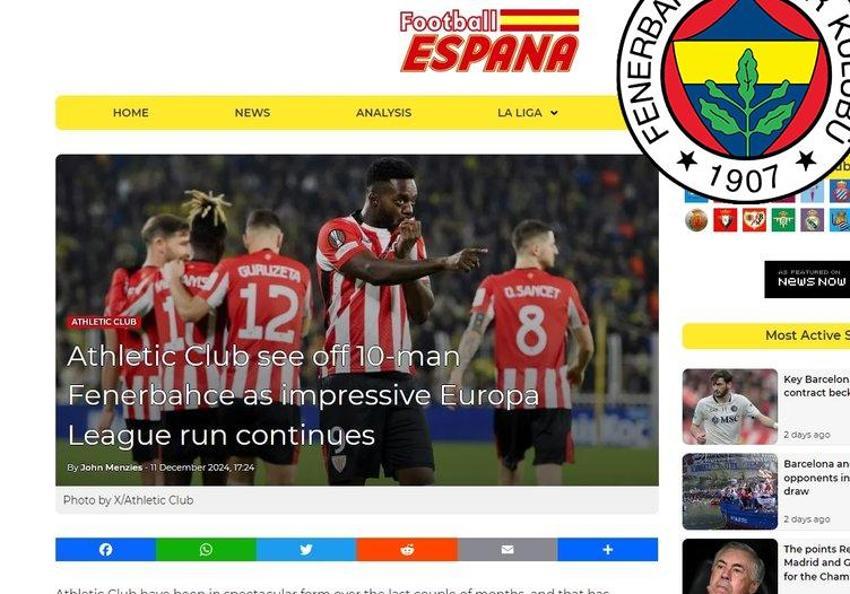 2-0 sonrası 'Fenerbahçe'de işler iyi gitmiyor' deyip Mourinho'nun kovulacağını yazdılar