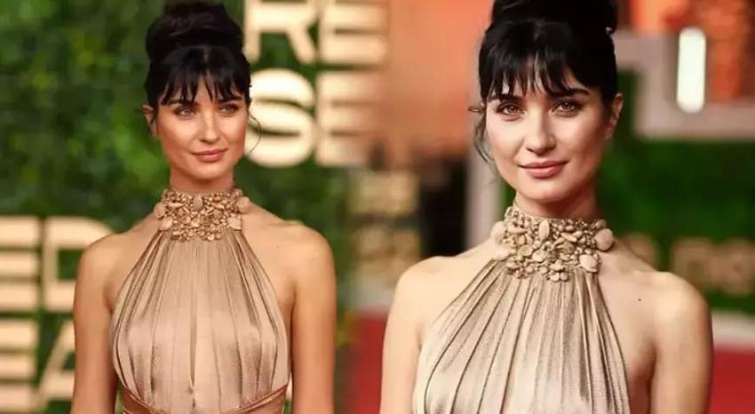 Tuba Büyüküstün, Suudi Arabistan'da güzelliğiyle kırmızı halının yıldızı oldu