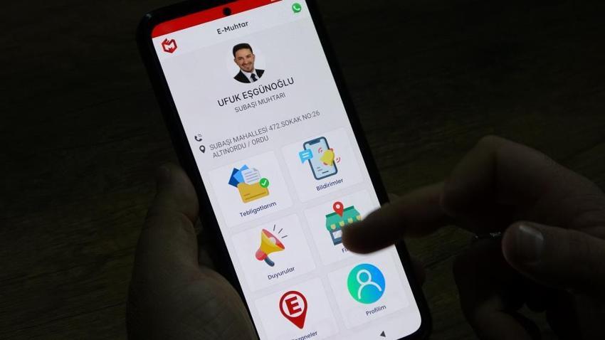 Ordu'da mahalle muhtarı yaptı! Tek tıkla bütün işlemler artık yapılıyor