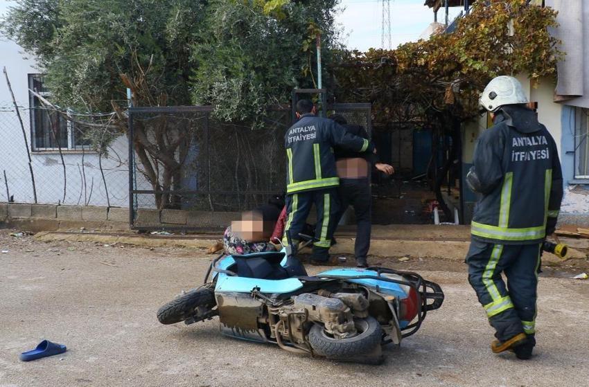 Depoda yangın çıktı, evde olmayan eşini sorumlu tutup darp etmeye kalkıştı!