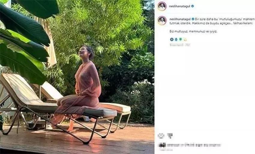 Doğum iyice yaklaştı! Neslihan Atagül'den karnı burnunda poz