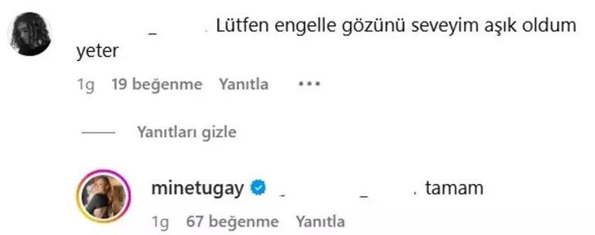 Mine Tugay yorumlara tek tek cevap verdi: Takipten çıkabilirsiniz 