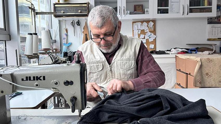 Ordu'da Kıbrıs Gazisi terzilik yaparak 5 çocuğunu büyüttü