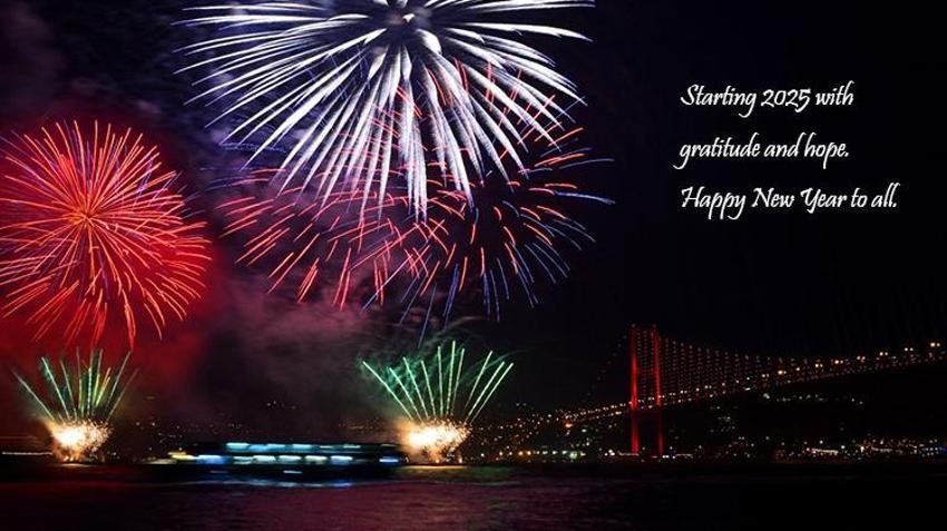İngilizce yeni yıl kutlama mesajları 2025! Yabancı arkadaş, sevgili veya meslektaşlara resimli İngilizce yılbaşı tebrik mesajları